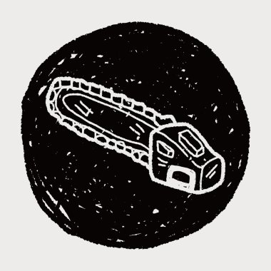 elektrikli testere doodle