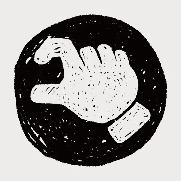 Le geste gribouille — Image vectorielle