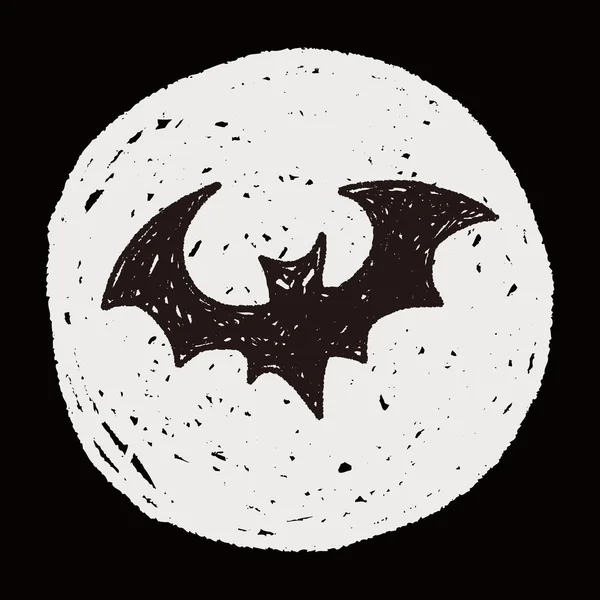 Bat doodle — Stockový vektor