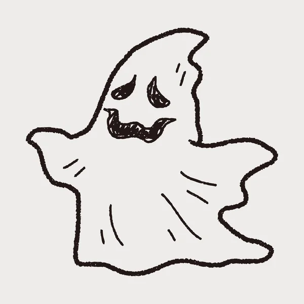 Doodle fantasma —  Vetores de Stock