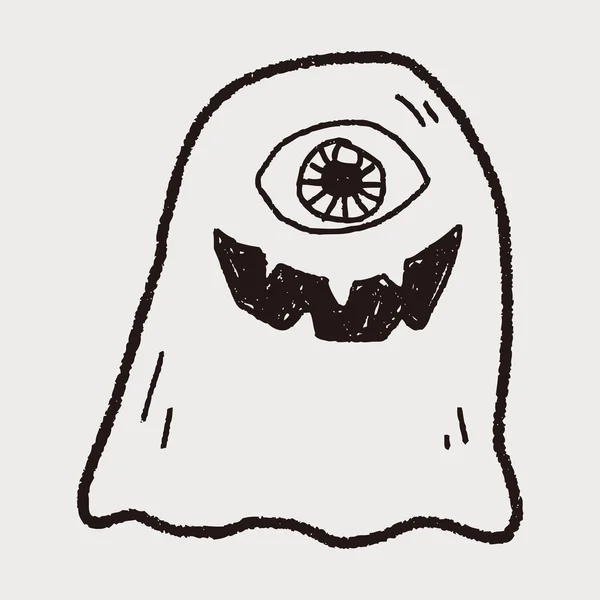 Ghost doodle — Stock vektor