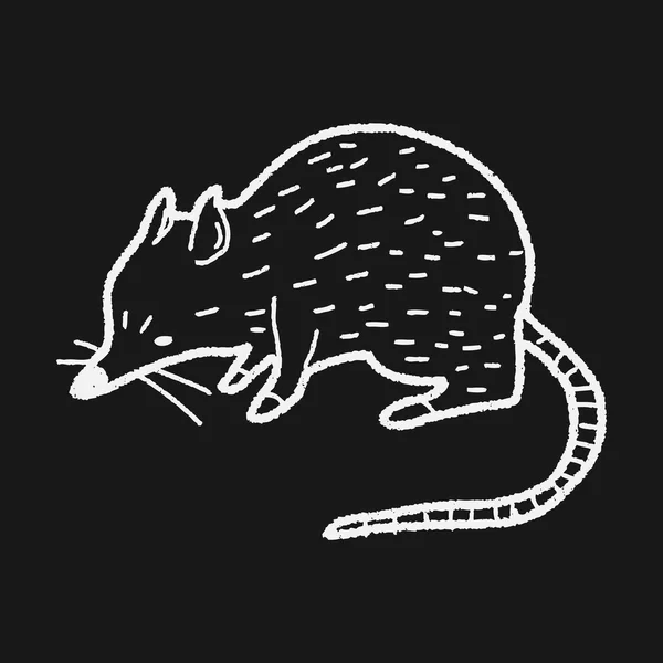 Gribouille de souris — Image vectorielle