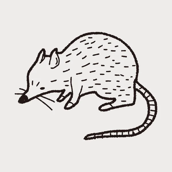 Mouse doodle — Stock Vector