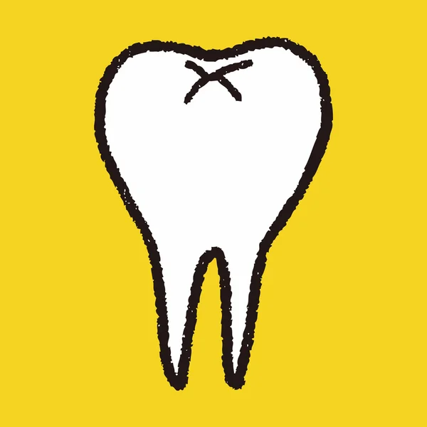 Doodle зуба — стоковий вектор