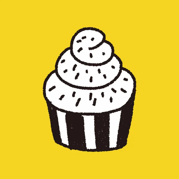 Doodle-Kuchen — Stockvektor