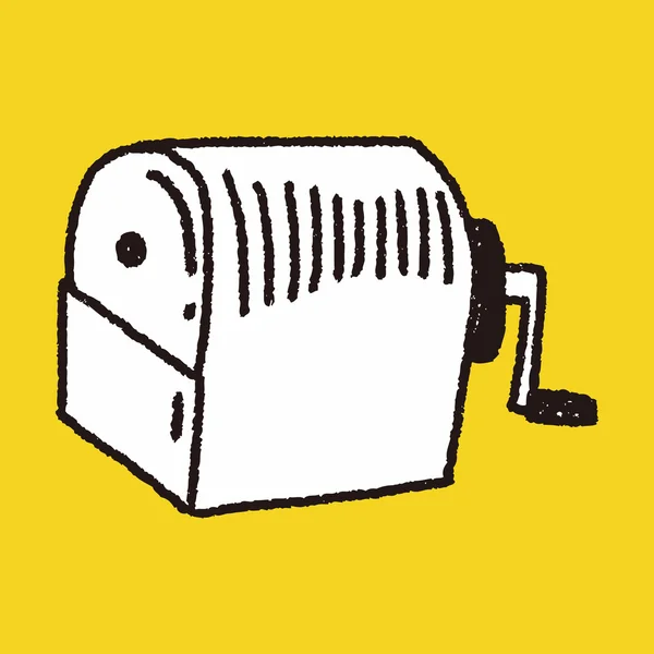 Kalem sharpeners doodle — Stok Vektör