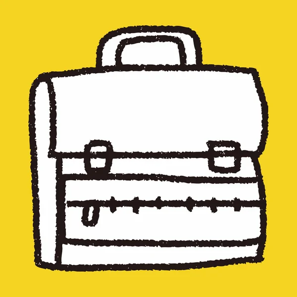 Sac scolaire Doodle — Image vectorielle