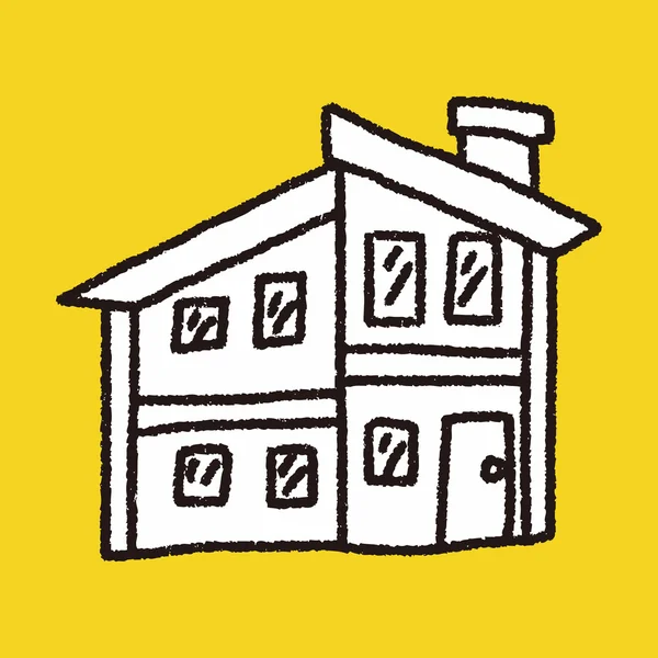 Doodle σπίτι — Διανυσματικό Αρχείο