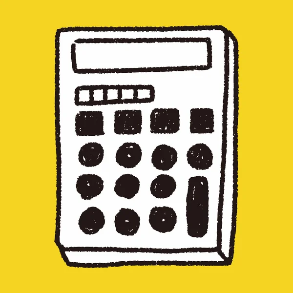 Calculadora doodle —  Vetores de Stock