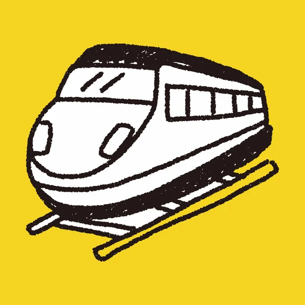 Treno Doodle — Vettoriale Stock