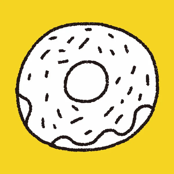 Donuts Doodle — Vetor de Stock