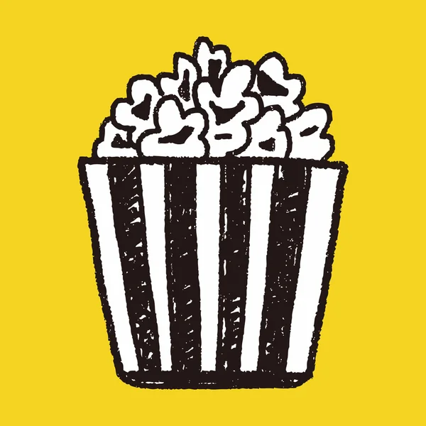 Popcorn aux caniches — Image vectorielle