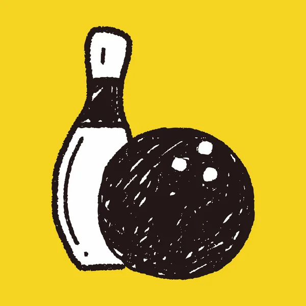 Doodle Bowling — стоковый вектор