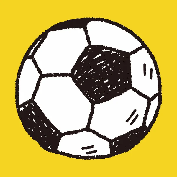 落書きサッカー — ストックベクタ