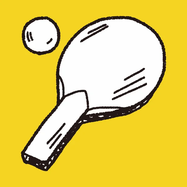 Doodle tenis stołowy — Wektor stockowy