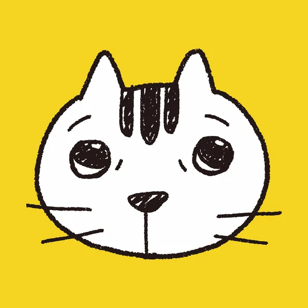 Doodle Cat — Vector de stoc