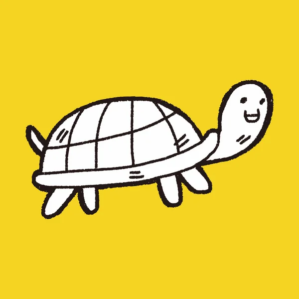 Doodle Tortoise — Stock Vector