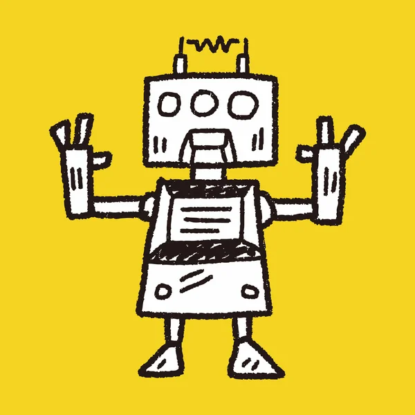 Robot Doodle — Image vectorielle