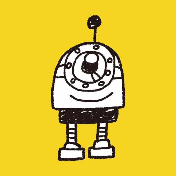 Robot de Doodle — Archivo Imágenes Vectoriales