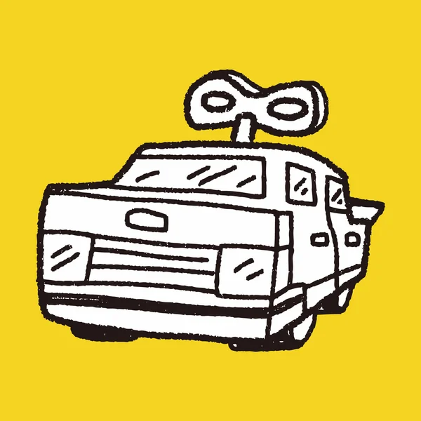 Doodle oyuncak arabalar — Stok Vektör