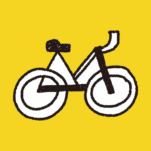 Doodle-Fahrrad — Stockvektor