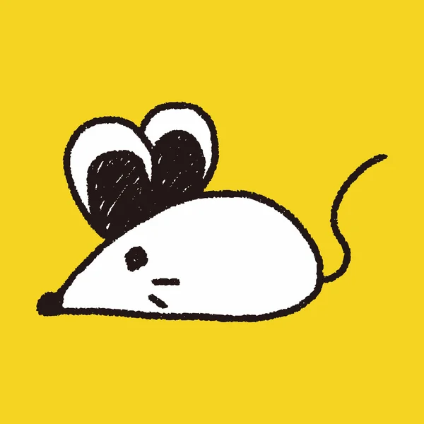 Dibujo de garabato de ratón — Archivo Imágenes Vectoriales