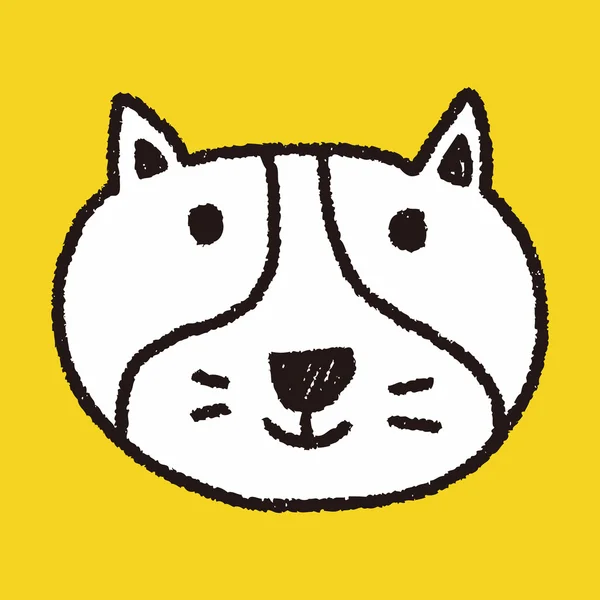 Dessin doodle chien — Image vectorielle