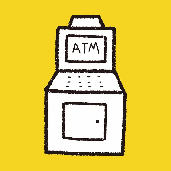 Doodle Atm — Διανυσματικό Αρχείο