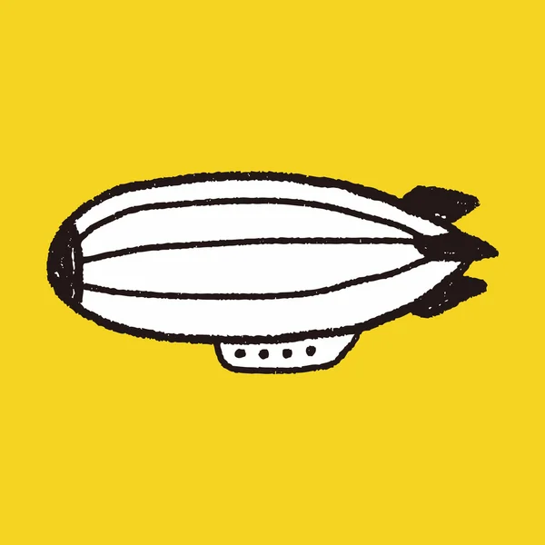 Zeppelin di Doodle — Vettoriale Stock