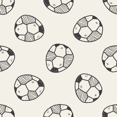 Paskalya yumurtası doodle Dikişsiz desen arka plan