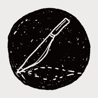 neşter doodle çizim