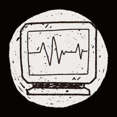 EKG doodle çizim