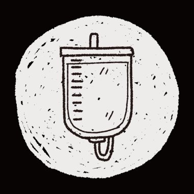 tıbbi damla doodle çizim