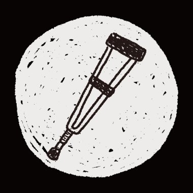 koltuk değneği doodle