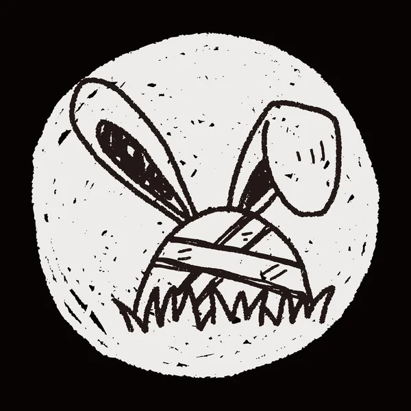 Πασχαλινό αυγό doodle — Διανυσματικό Αρχείο