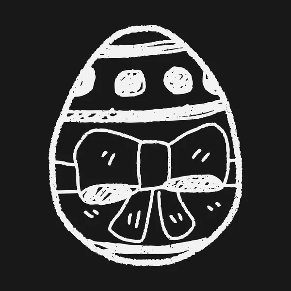 Doodle de ovo de Páscoa — Vetor de Stock
