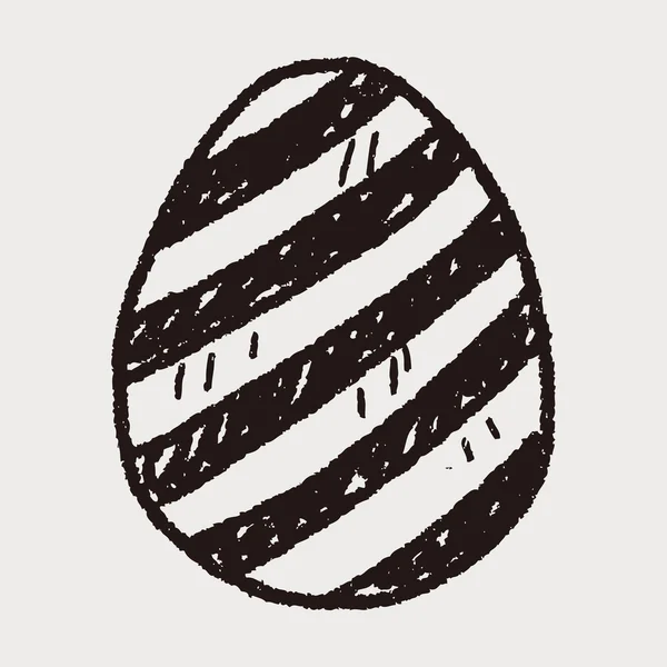 Doodle de ovo de Páscoa — Vetor de Stock
