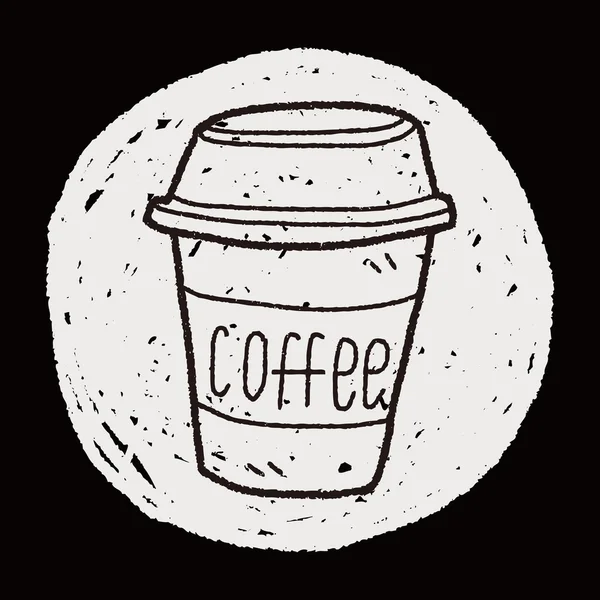 Doodle café — Image vectorielle