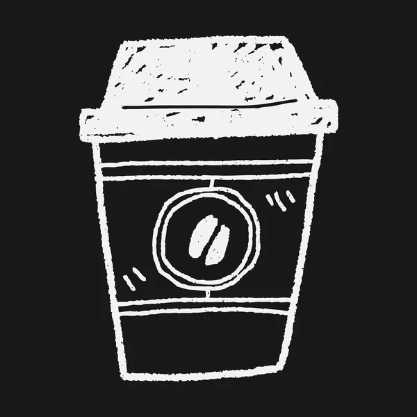 Kaffee-Doodle — Stockvektor