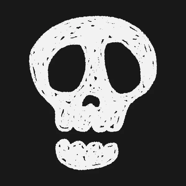 Calavera Doodle — Vector de stock