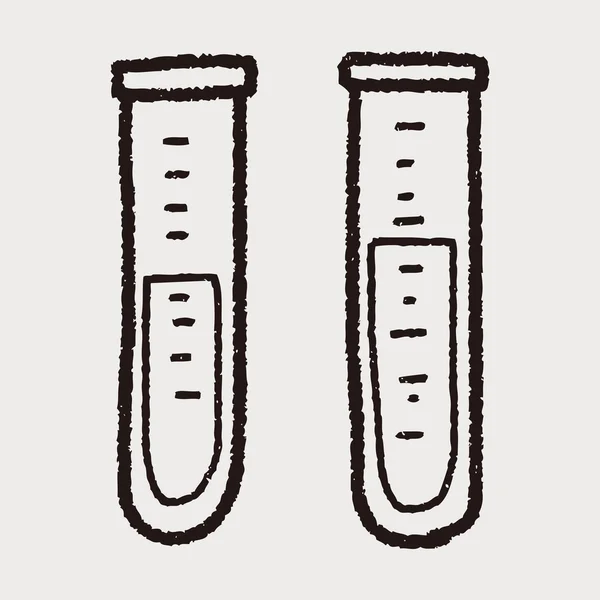 Doodle випробування труб — стоковий вектор