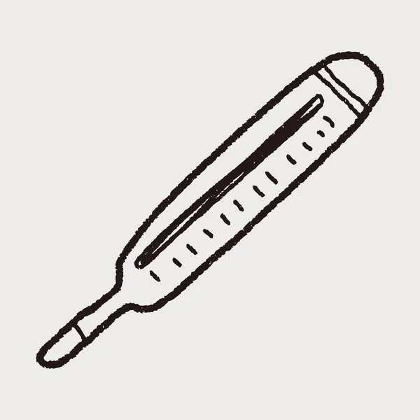 Doodle thermometer — Stockvector