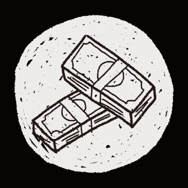 para bill doodle çizim