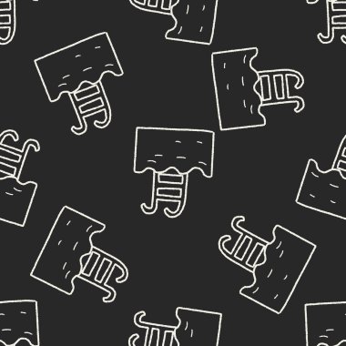 Yüzme Havuzu doodle Dikişsiz desen arka plan
