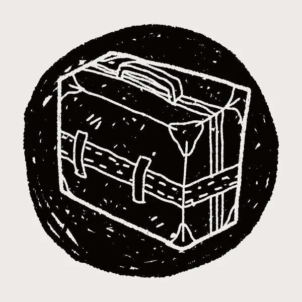 Doodle Reisetaschen — Stockvektor