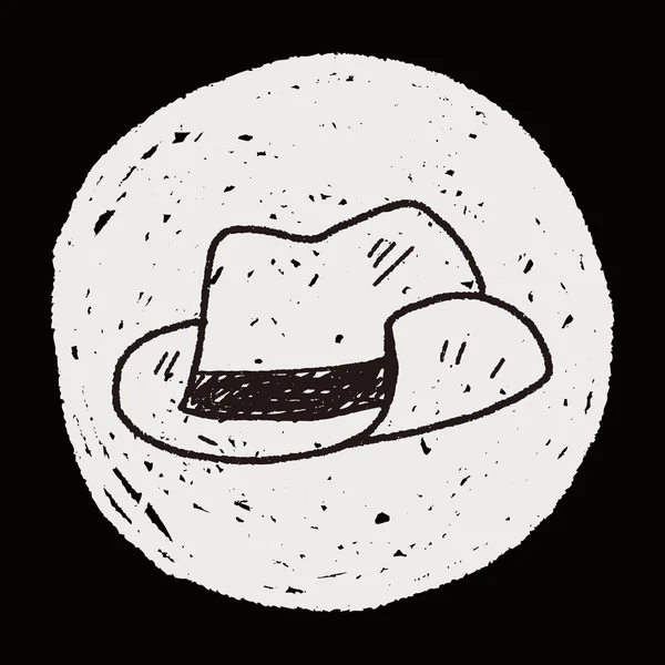 Sombrero de Doodle — Vector de stock