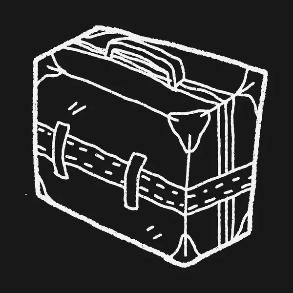 Doodle Cestovní tašky — Stockový vektor