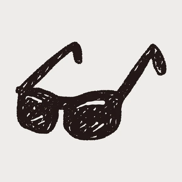Doodle zonnebril — Stockvector
