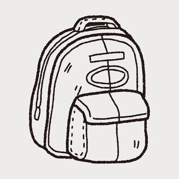 Doodle bolsas de viaje — Vector de stock