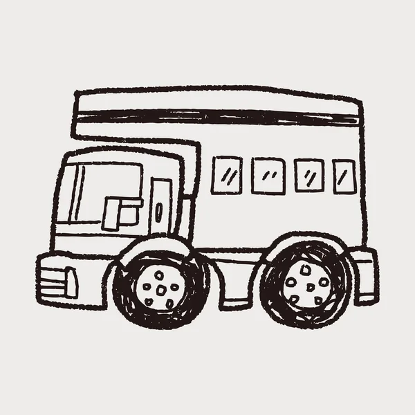 Doodle travel car — Stock Vector